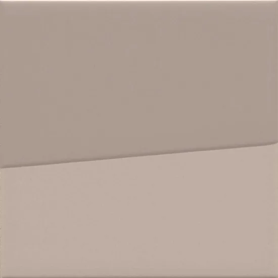 Mosa Murals Change 34530 Wandtegel 150X150 Mid Warm Grey #1/3 7mm Glans/Mat