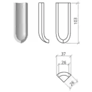 Mosa Global Collection 75230 DI Muisgrijs Uni 7.5x2